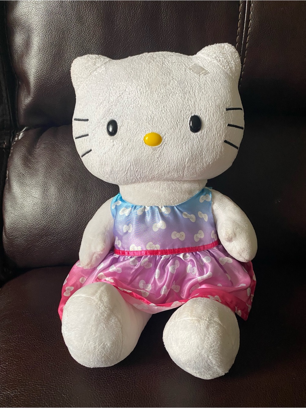 Hello Kitty Sanrio BAB Build A Bear Sparkle 2013 18” Plush MISSNG BOW Retired